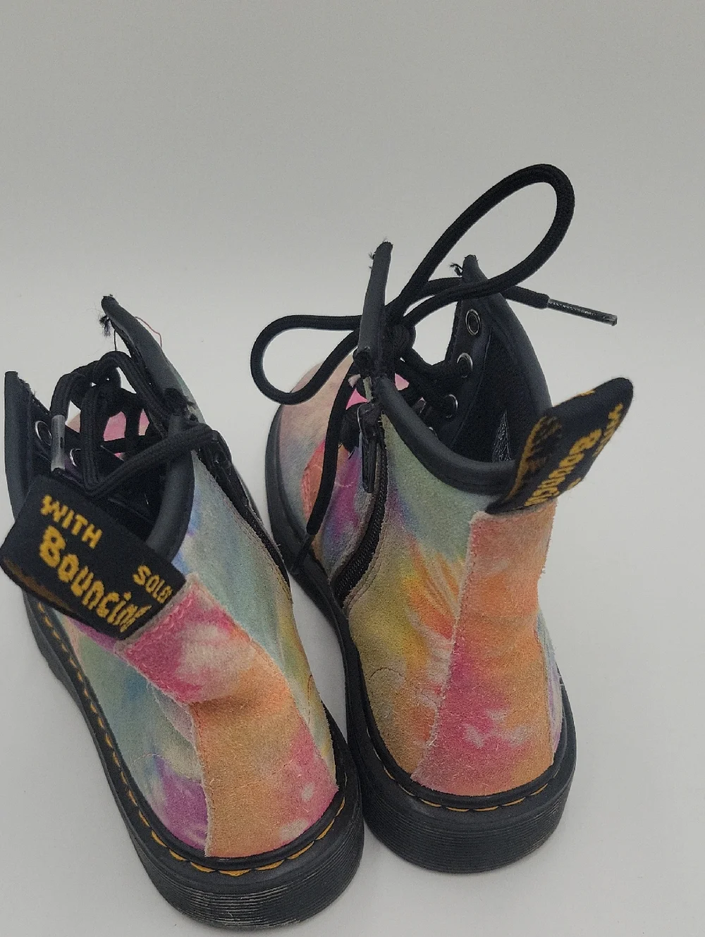 Dr. Martens Kids Tie-Dye Pastel Lace-Up Boots